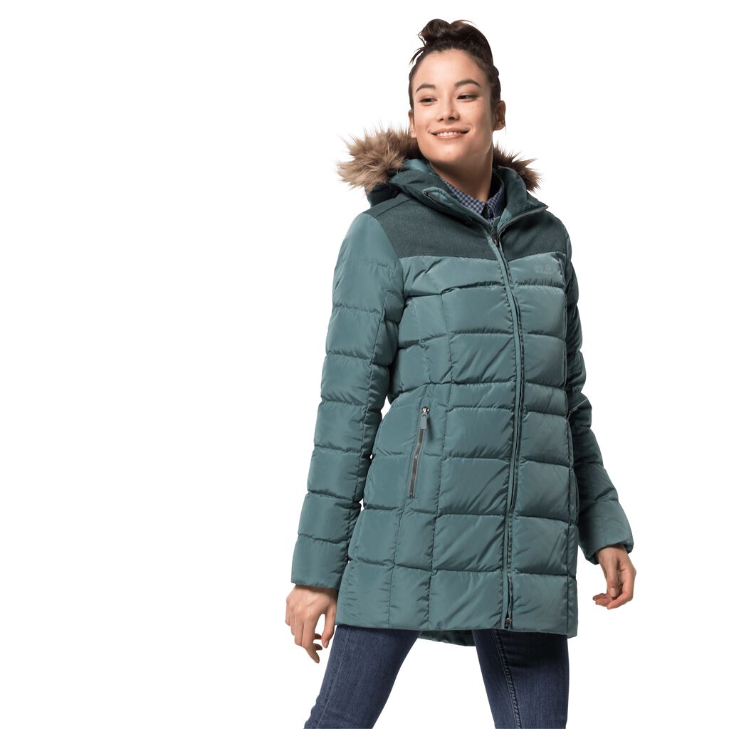 Jack Wolfskin BAFFIN ISLAND μπουφαν χειμερινα γυναικεια ανοιχτο πρασινο | GR3094481